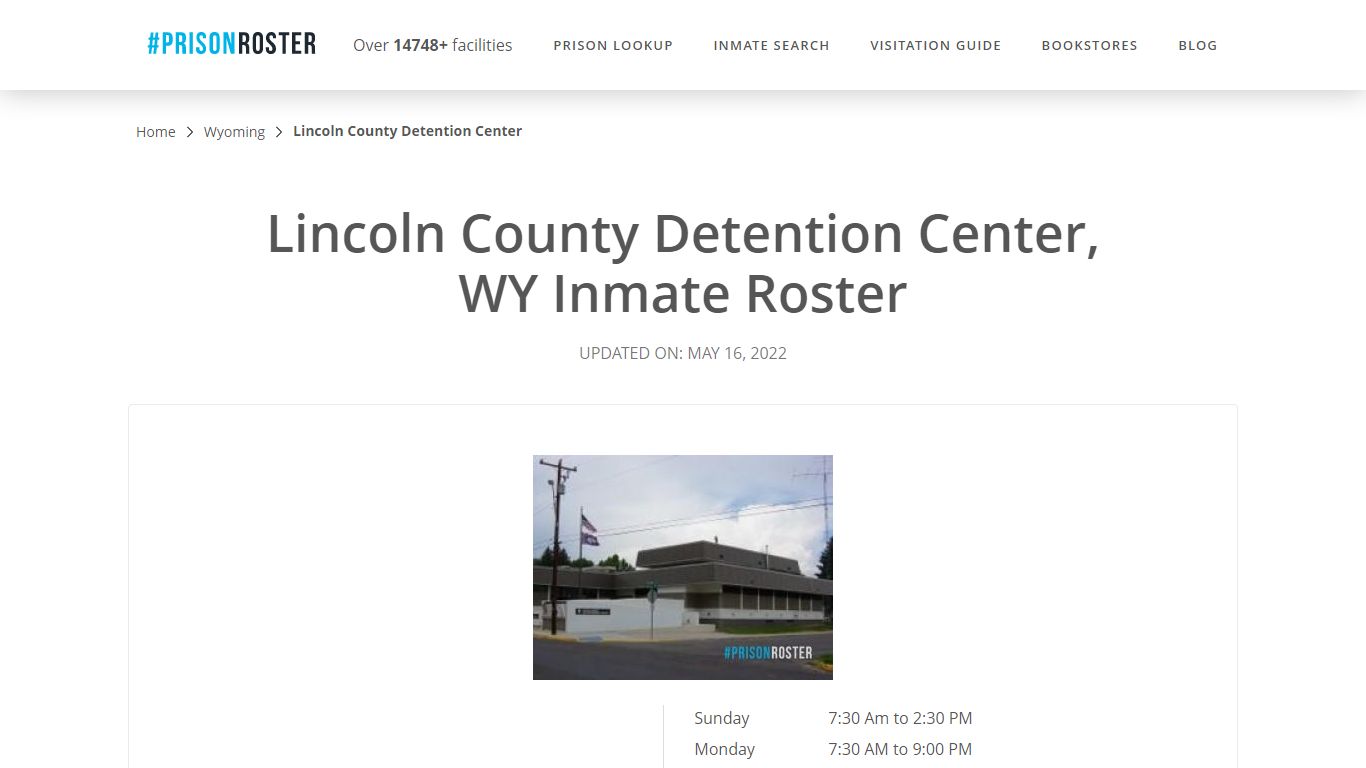 Lincoln County Detention Center, WY Inmate Roster